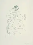 Pablo Picasso, La Coiffure, 1923, Lithograph