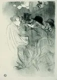 Au Moulin Rouge, un Rude! ... un vrai Rude! by Henri de Toulouse-Lautrec, 1893, Lithograph, sold May 2004