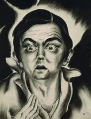 Christian Arnold, Selbst "Mein Ich", 1925, Brush and Indian ink drawing