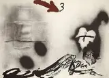 Antoni Tàpies, Flèche Rouge, Aquatint