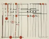 Peter Röhl, Partitur, 1926, Indian ink drawing