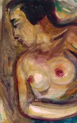 Liegende by Josef Karl Nerud, 1929, Watercolour, sold May 2004