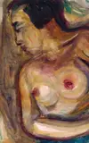 Josef Karl Nerud, Liegende, 1929, Watercolour