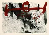 Antoni Tàpies, Taches et chiffres, 1972, Colour etching