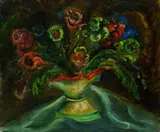 Walter Schulz-Matan, Blumenstillleben, 1923, Oil on canvas