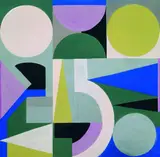 Ruth Hildegard Raack-Geyer, Geometrische Komposition, Gouache