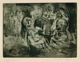 Bernhard Kretzschmar, Feuerspeier, 1920, Etching
