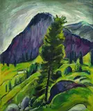 Siegfried Berndt, Berglandschaft, 1920, Oil on canvas