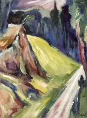 Max Geyer, Heller Weg, Watercolour