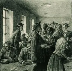 Franz Wimmer, Mittag, 1916, Charcoal drawing