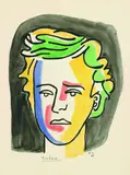 Fernand Léger, Portrait de Rimbaud, 1949, Gouache