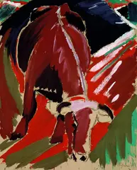 Kuh by Bernd Zimmer, 1979, Acrylic, sold Mar 2004