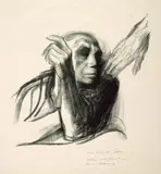 Ruf des Todes by Käthe Kollwitz, 1934, Lithographie auf Velin, sold Mar 2004