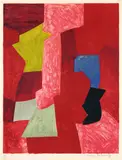 Composition rouge, jaune et bleue by Serge Poliakoff, 1957, Lithograph printed in colours, sold Mar 2004
