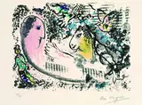 Marc Chagall, Rêverie, 1969, Lithograph printed in colours
