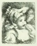 L´enfant au biscuit by Pierre-Auguste Renoir, 1898, Lithograph, sold Mar 2004
