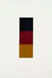Schwarz - Rot - Gold by Gerhard Richter, 1998, Oil on cardboard, sold Mar 2004