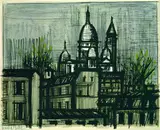 Bernard Buffet, Le Sacré-Cœur, 1962, Lithograph printed in colours