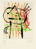 Joan Miró, Aus: La Bague d'Aurore, 1957, Aquatint printed in colours