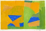 Composition jaune, verte, bleue et rouge by Serge Poliakoff, Farblithografie auf BFK RIVES (Wasserzeichen), sold Mar 2004