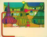 The expulsion by Friedensreich Hundertwasser, 1967, Lithograph printed in colours, sold Mar 2004