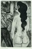 Conrad Felixmüller, Dem geliebten Modell, 1924, Etching