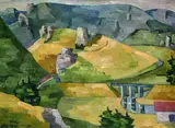 Hans Gassebner, Große Landschaft, 1930, Oil on canvas