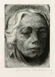 Käthe Kollwitz, Selbstbildnis, 1912, Etching