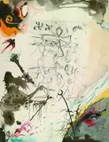 Moïse et Akhenaton by Salvador Dalí, 1974, Etching, sold Mar 2004