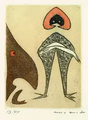 Ohne Titel by Max Ernst, 1949, Colour etching, sold Mar 2004
