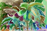 Agaven am Meer by Eduard Bargheer, 1966, Watercolour, sold Mar 2004