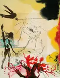 La Famine by Salvador Dalí, 1974, Etching, sold Mar 2004
