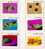 Andy Warhol, 6 Bll. Reproduktionen nach: Space Fruit: Still-Lifes, 1979, Colour offset lithograph