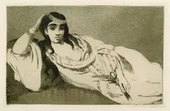 Odalisque by Edouard Manet, 1884, Etching, sold Mar 2004