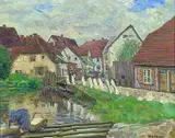 Friedrich Schaper, Sülze bei Celle, Oil on canvas