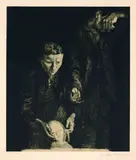 Käthe Kollwitz, Zertretene (Arme Familie), 1900, Aquatint