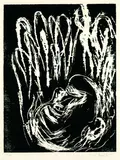 Georg Baselitz, Ralfkopf, 1985, Woodcut
