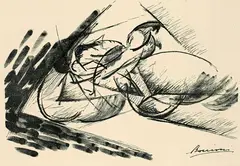 Umberto Boccioni, Schnelligkeit, 1914, Lithograph