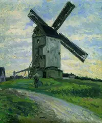 Friedrich Schaper, Windmühle bei Döse, 1910, Oil on canvas