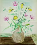 Franz Lenk, Blumenstrauß, 1921, Watercolour