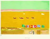 Kees van Dongen, Course d'Alexandrie, Lithograph printed in colours