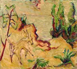 Ivo Hauptmann, Küste mit Ziegenbock
