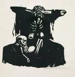 Hunger by Käthe Kollwitz, 1922, Woodcut, sold Mar 2004