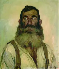 Der Bauernapostel by Ernst Liebermann, Oil on canvas, sold Mar 2004