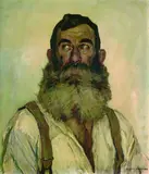 Ernst Liebermann, Der Bauernapostel, Oil on canvas