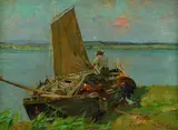 Otto Strützel, Boot mit Segel (Chiemsee)