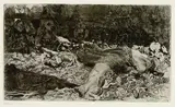 Käthe Kollwitz, Vergewaltigt, 1907, Etching