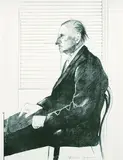 David Hockney, Portrait of Felix H. Man (The print collector), 1969, Lithograph