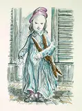 Léonard-Tsuguharu Foujita, Mädchen mit Baguettes und Milchflasche