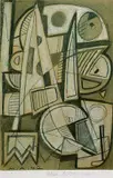 Max Ackermann, Abstrakte Formen, 1942, Pencil